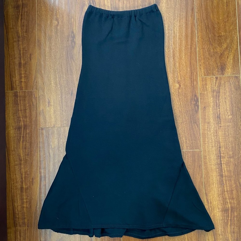 Versus Versace Vintage Wool Mermaid Maxi Skirt